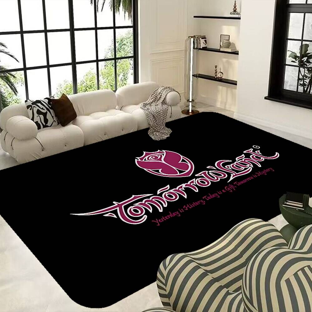 T-Tomorrowland Music Logo Floor Mat Nordic Style Home Doormat Bathroom-Toilet Mats Bedroom el Decor Mat