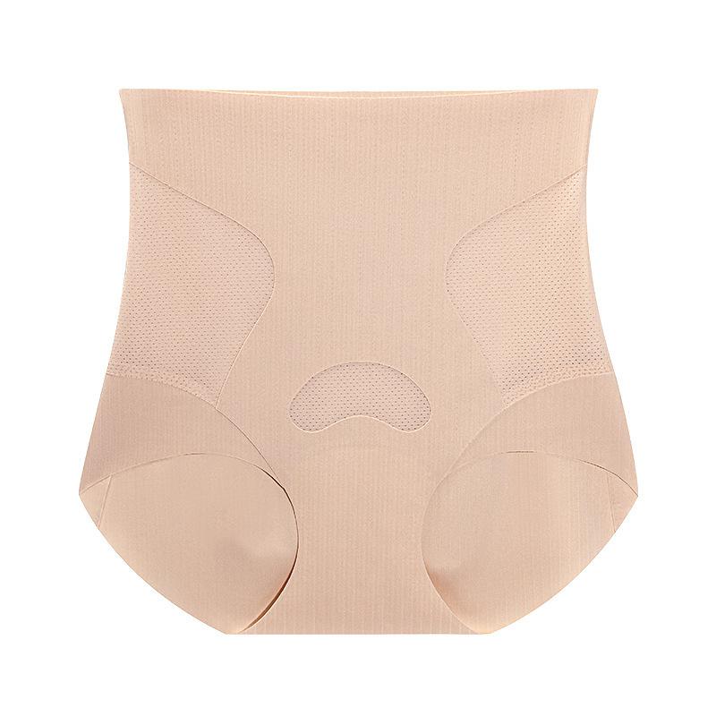 

Large Size Women Spring and Autumn High Waist Belly Without A Scratch Not Clip Hip Antibacterial Crotch Shape Hip Briefs XXL тілесний