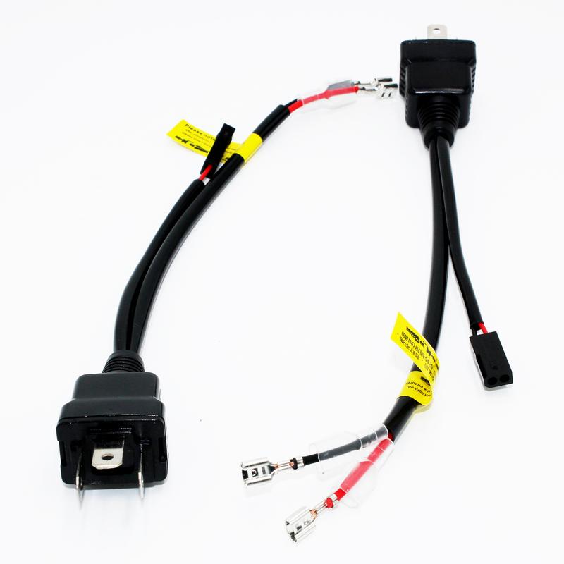 H4 LED Relay Harness For Bi-led Projector LenAs LED Bulbs H4 Socket Cable Wiring LED Headlight Connector Car Lights Accessories
