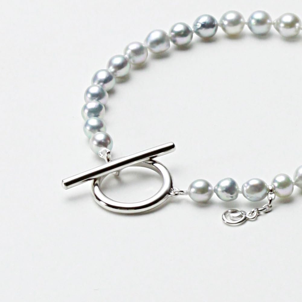 [Moon Label] Baroque Pearl Bracelet 5.0mm Baby PearlAkoya Pearl Bracelet for Women, Men, and Unisex Pearl Bracelet [Gift Wrapped]