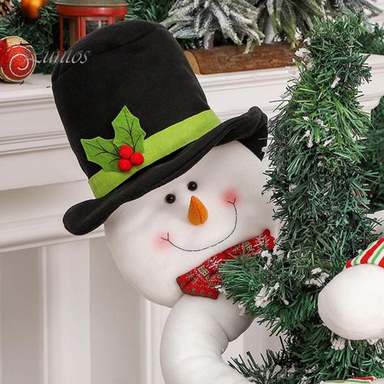 Weihnachtsbaumspitze mit Cartoon-Motiv, langer Arm, Weihnachtsmann, Schneemann, wiederverwendbar, Urlaubsdekoration, Weihnachtsbaumdekoration, Partyzubehör