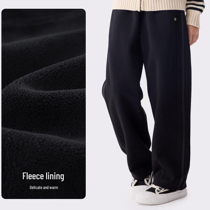 Duomiaowu Girl's Straight Wide-Leg Casual Pants