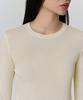 MUSINSA STANDARD WOMAN Women'S Sheer Slim Long Sleeve T-Shirt [Butter Cream]