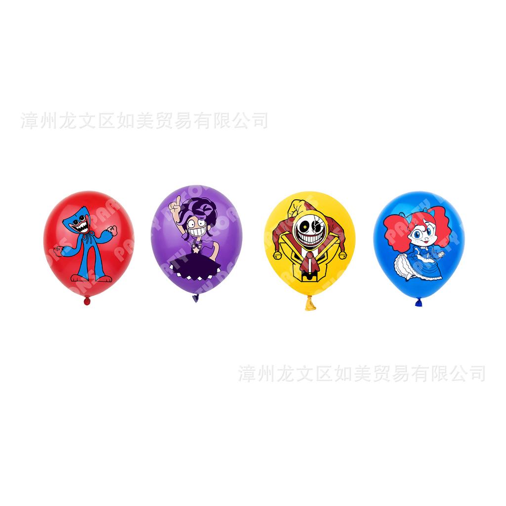 Poppy Playtime Birthday Party Decorations Kit, 5 Poppy Theme Cake Toppers, Balloons, Banner, Kids Game Party Supplies
