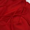 Elegant Satin Ruffle Hem Dress with Spaghetti Straps - European & American Style