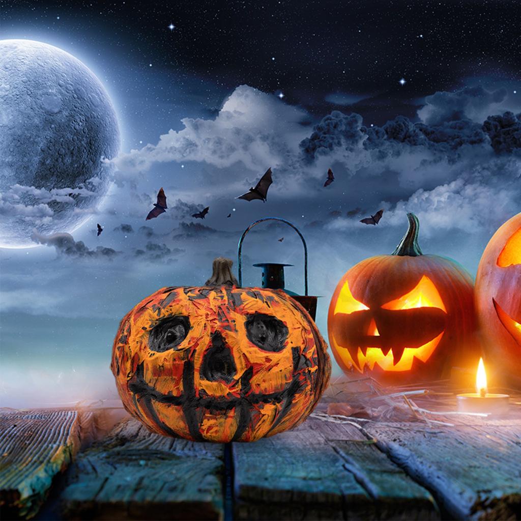Halloween Pumpkin  Toys Theme Haunted House Room Text Sense Luminous Ornaments Decorations