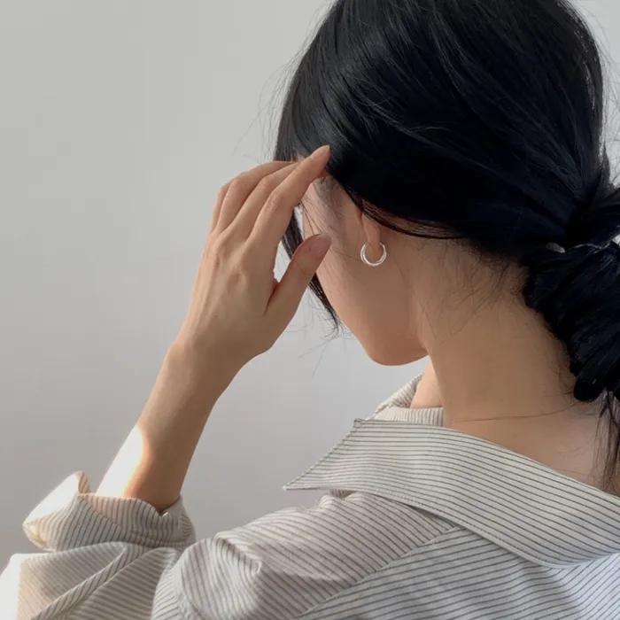 925 Essential Over Hoop Earrings