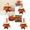 Cute Realistic Turkey Instant Noodle Plush Keychain Adorable Food Charm Accessory