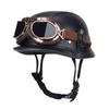 Pedal German Helmet Cruise Vintage Half Helmet Harley Men Motorcycle Helmet Locomotive Scaler Helmet Soldier Helmet Leather Helmet
