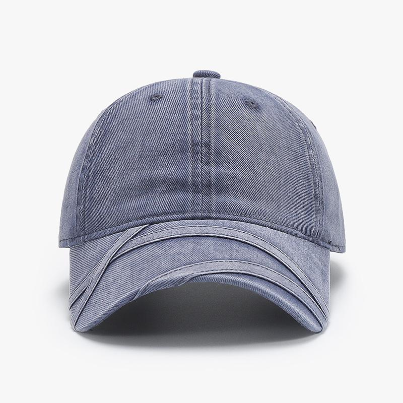 Vintage Washed Distressed Denim Baseball Cap for Men and Women, Niche Fashion Street Style, Personality Sun Hat