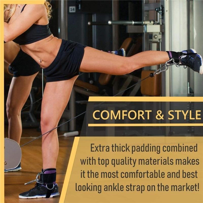 Adjustable D Buckle Ankle Strap Attachment Leg Strength Training Sports Protective Gear With Weight Boosters Belt Buckle
