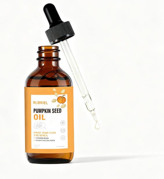 RUBRIEL Pumpkin Seed Oil Hair Treatment Nourishing Lash Serum Repair Dry Frizz Strengthen