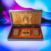 Gold Plated Lord Hanuman Ji Pooja Box - Premium Gold Hanumanji | Pocket Temple Hanuman Ji with Hanuman Chalisa | Unique Home, Office Gift