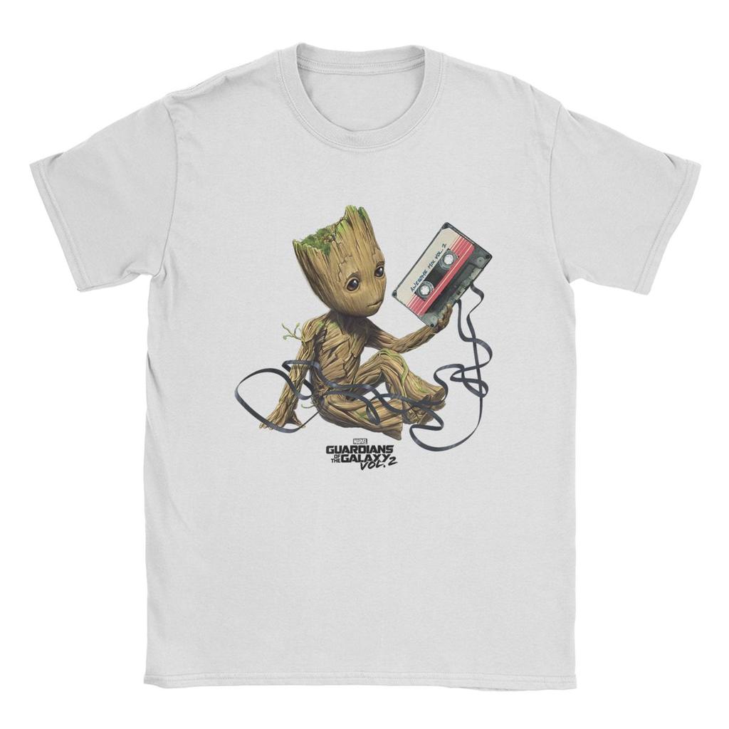 Marvel-authorized High-quality Guardians of Galaxy T-shirts for Men and Women with Creative Short-sleeved O-neck T-shirt Prints