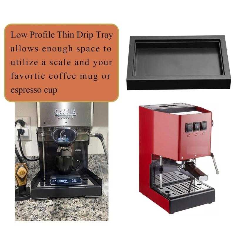 Espresso Machine Parts Kit Thin Drip Tray with Springs And Long Stainless Steel Tube Coffee Maker Replacement Accessory