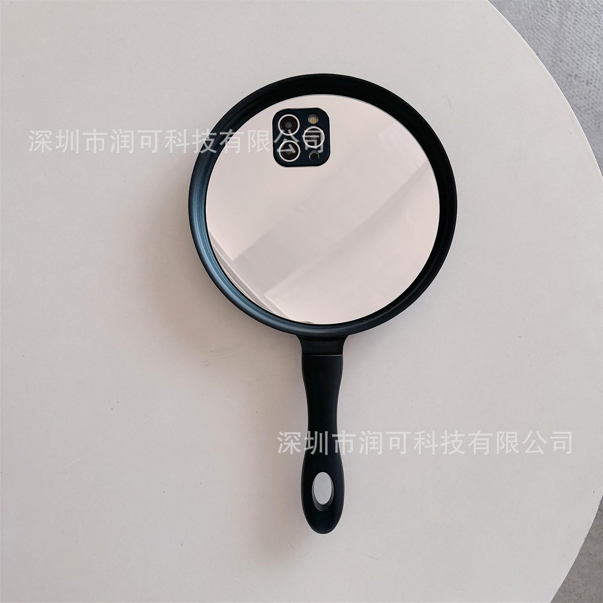 

Забавный креативный взрывозащищенный зеркальный + черный сковорода подходит для чехла для телефона iPhone 13 ProMax Iphone 14ProMax aero синий