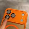 Translucent For Magsafe Magnetic Wireless Charge Phone Case For iPhone 17 Air 16 15 14 13 12 Pro Max Matte Lens Protection Cover