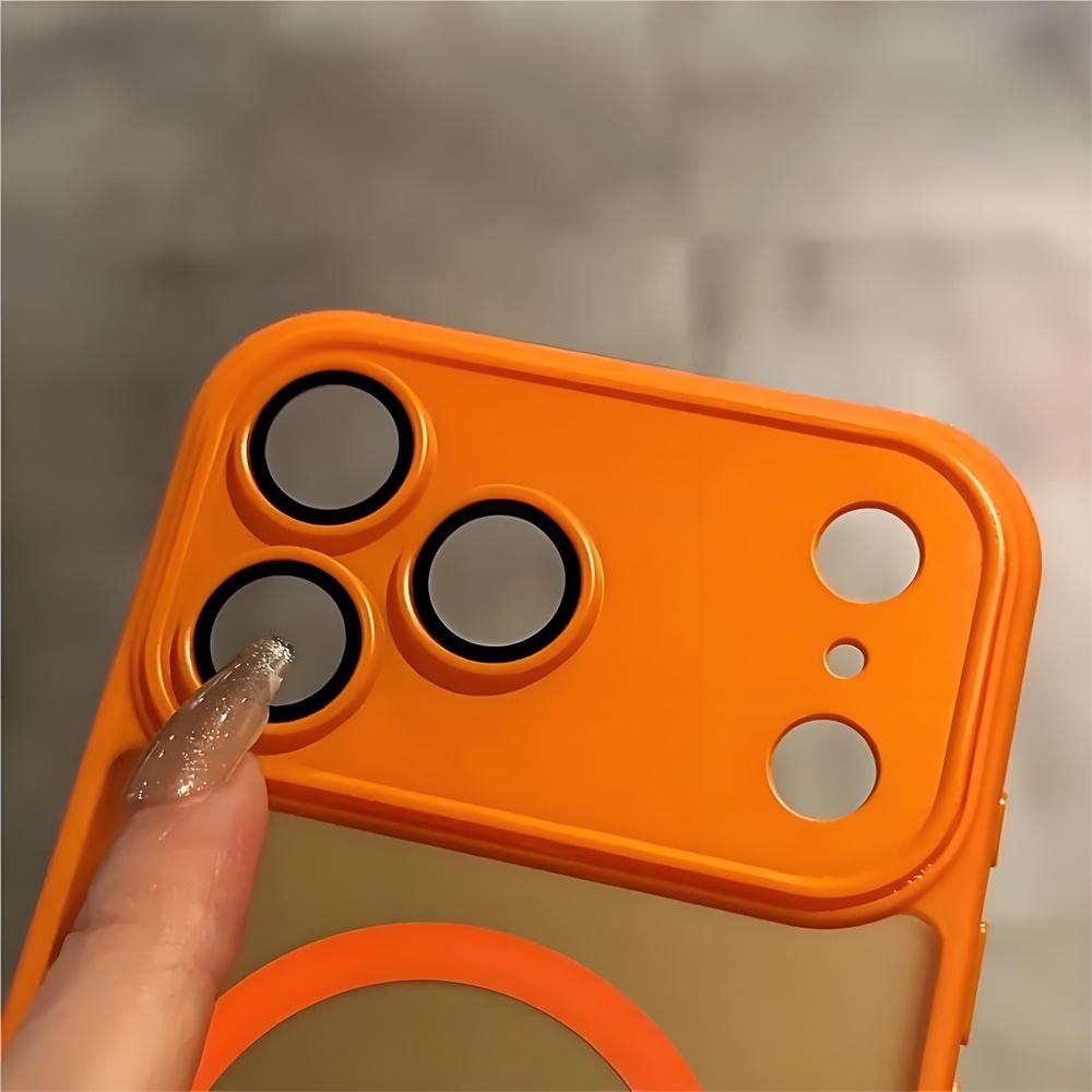 Translucent For Magsafe Magnetic Wireless Charge Phone Case For iPhone 17 Air 16 15 14 13 12 Pro Max Matte Lens Protection Cover
