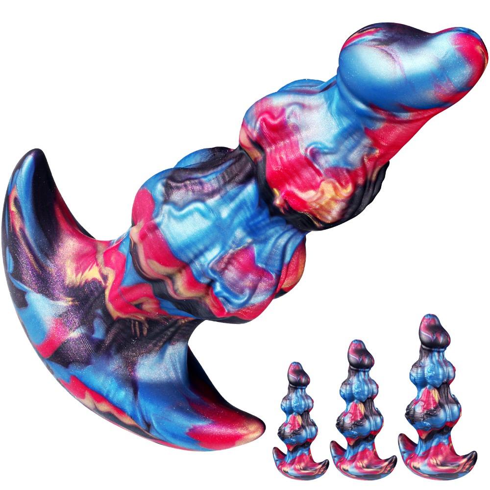 Flexible Realistic Anal Plug Soft Silicone Backdoor Trainer For Male Female Body Safe Toys
