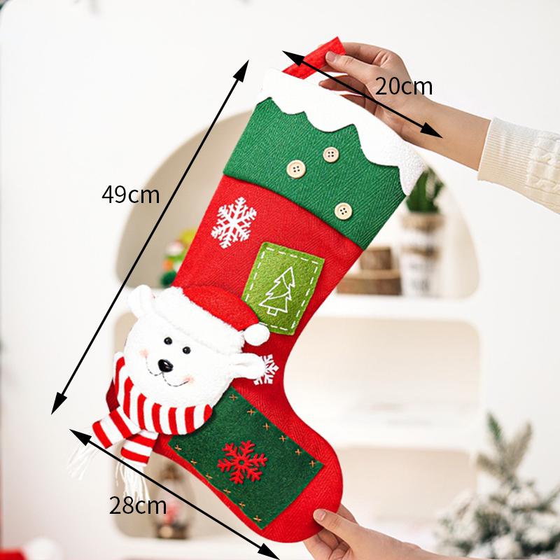 Christmas Decoration Christmas Socks Ornaments Pendant Small Boots Children New Year Candy Bag Gift Fireplace Tree Jewelry
