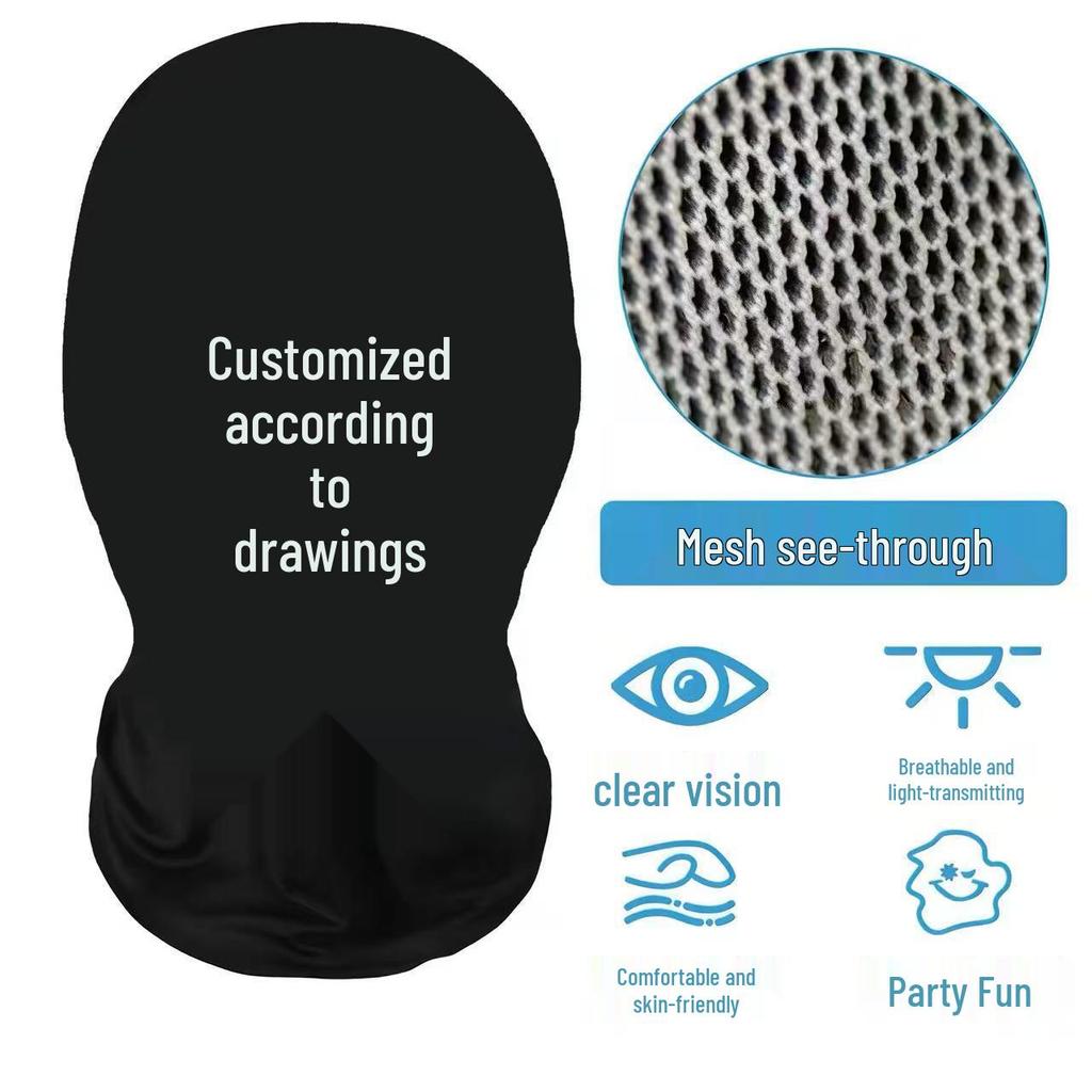 Influencer Cartoon Character Full Face Sun Protection Breathable Cycling Headband