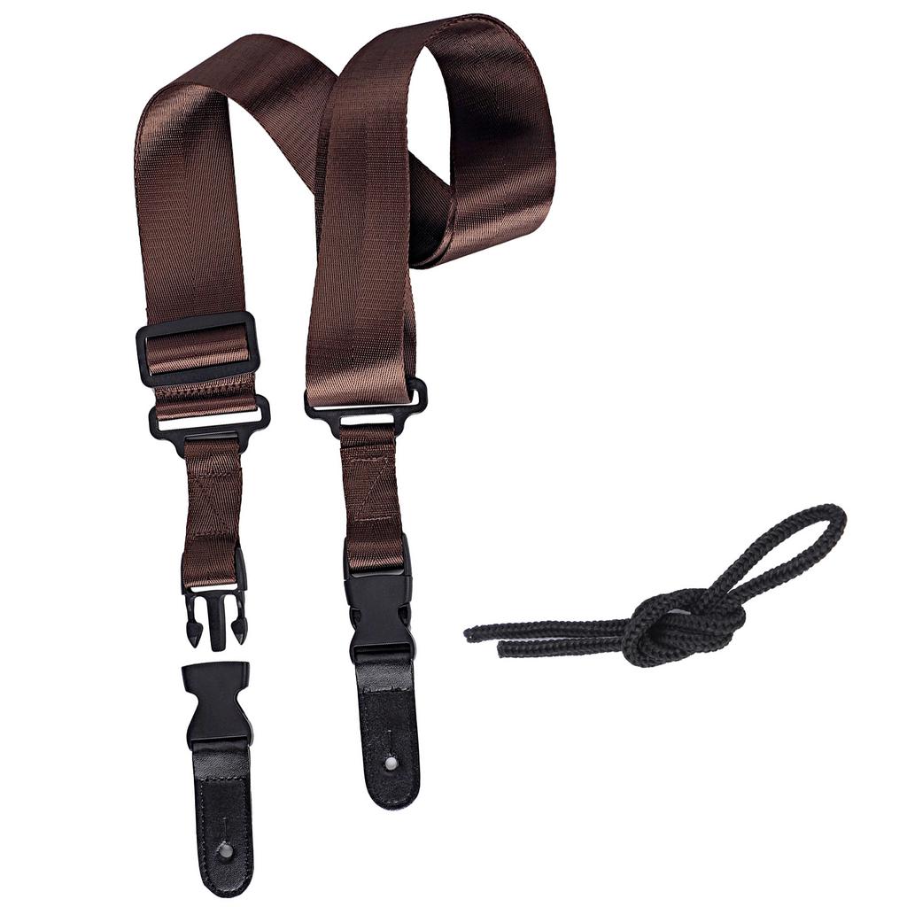 Adjustable Nylon Guitar Shoulder Strap Belt Guitar Strap with Quick Release Clips for Acoustics Electric Bass Guitar