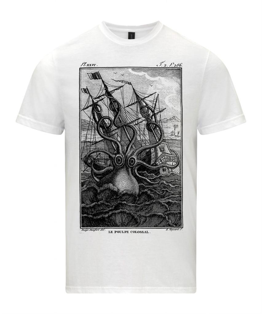 Kraken Le Poulpe Colossal Giant Octopus Pierre Dénys de Montfort T-Shirt
