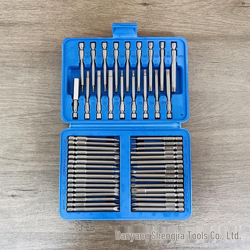 50-Piece Magnetic Bit Holder Set: Phillips & Slotted Screwdriver Extension for Electric Drills