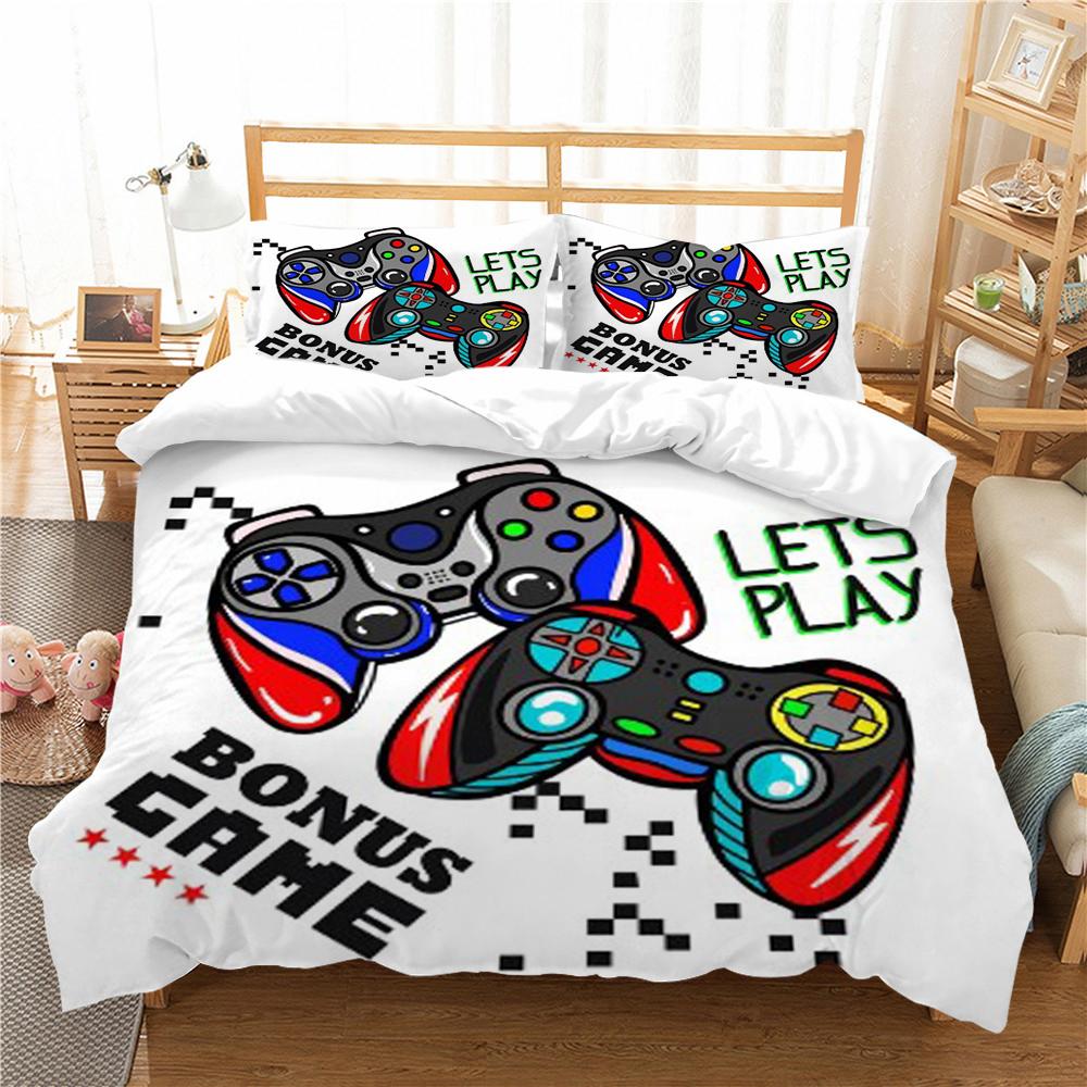 Bedding Set Bedclothes Home Decor 3D Gamer Printing Duvet Cover Polyester Soft Quilt Covers Student Dormitory Bed