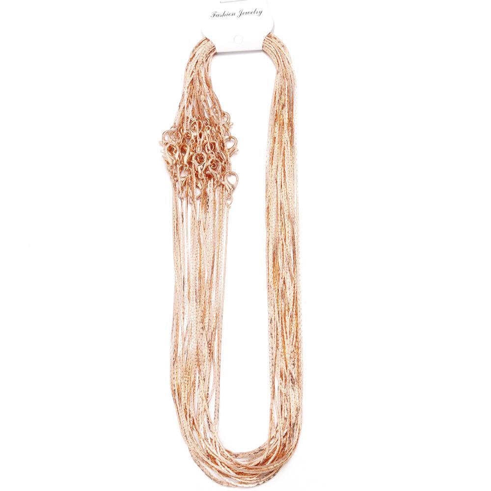 6pcs/lot 41cm Metal Copper Link Chain With Alloy Lobster Clasp for DIY Jewelry Making Handmade Necklace Accessories Wholesale