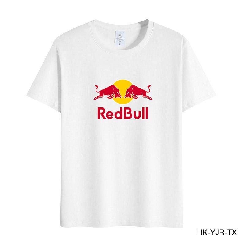 Red Bull Summer Men's T-shirt High Quality Cotton Short-sleeved Print T-shirt Women's T-shirt Fashion Sports Shirt Casual Jogging Top