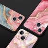 Fashion Gold Pink Marble Phone Case For iPhone 17 16 15 Pro Max 11 12 13 14 7 8 Plus SE 2020 X XR XS Cover Soft Black