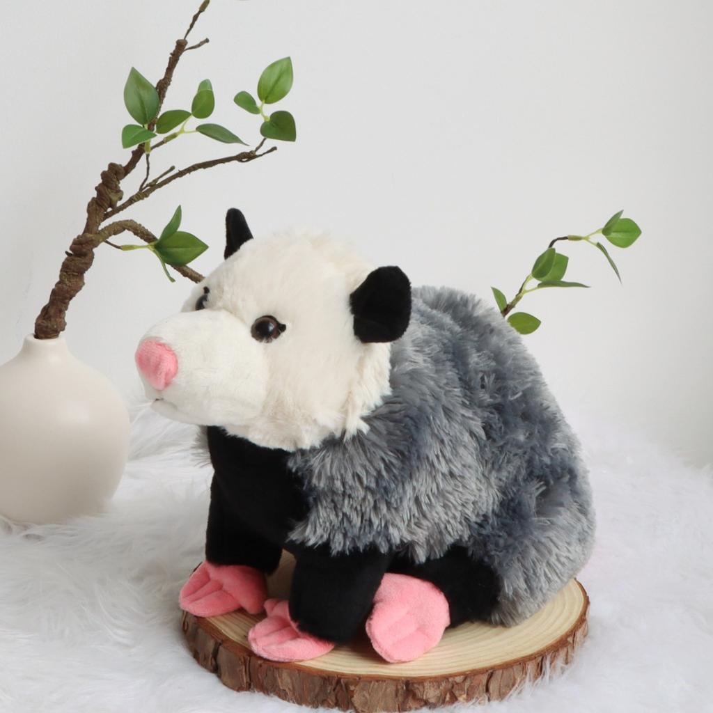 38cm Cute Opossum Plush Toys Mouse Stuffed Animals Dolls Simulation Mouse Plushies Toy Children's Birthday Gift Sofa Decor