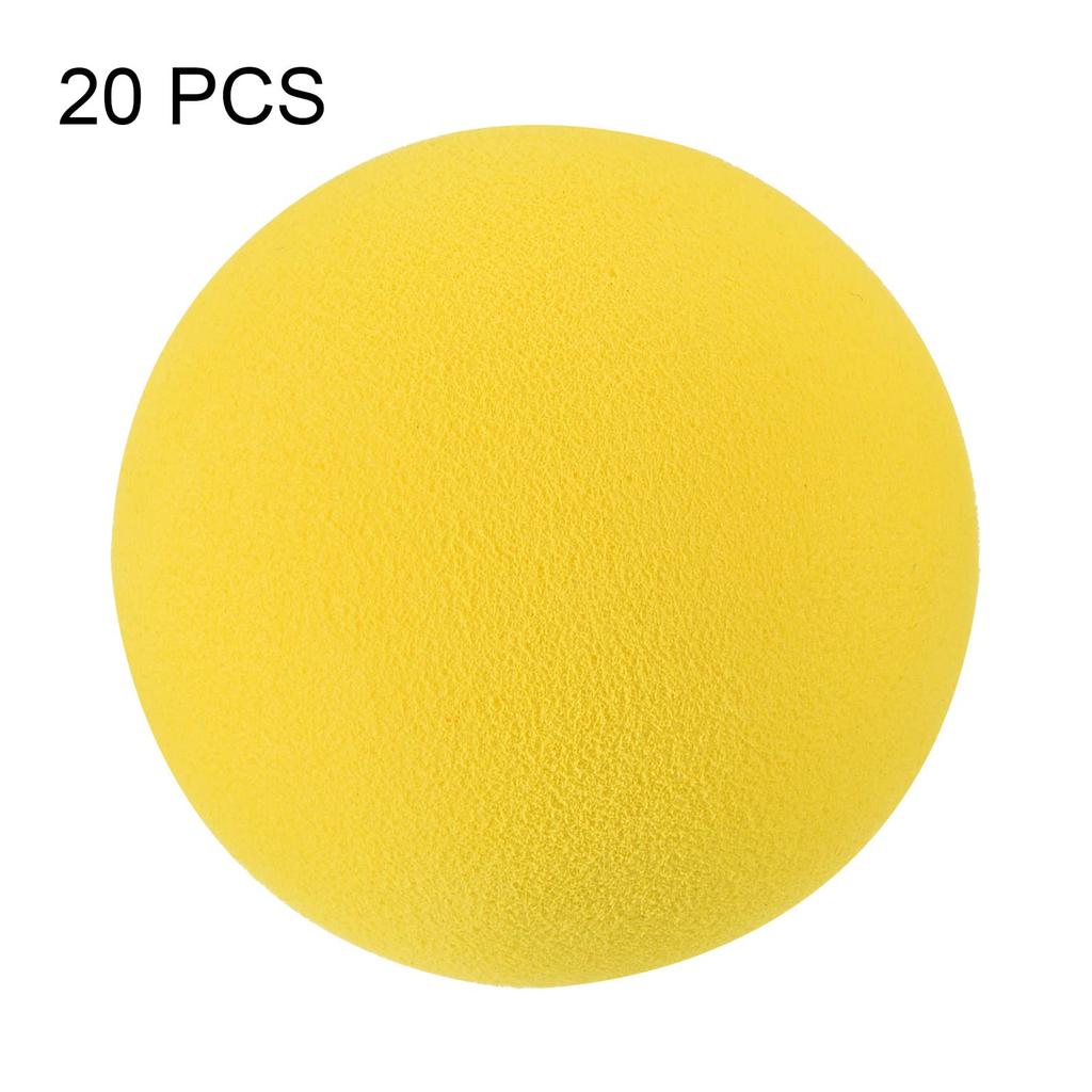 PATIKIL Golf Foam Pack of EVA 42mm Outer for Swing Indoor and Outdoor Yellow Balls, 20, Sponge, Diameter, Exercise, Flying, Practice, Training,