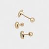 14k Oval Round Piercing