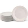 Biodegradable Disposable Plates 17cm | Eco-Friendly Party Tableware | 100-Pack Coated Compostable Dinnerware