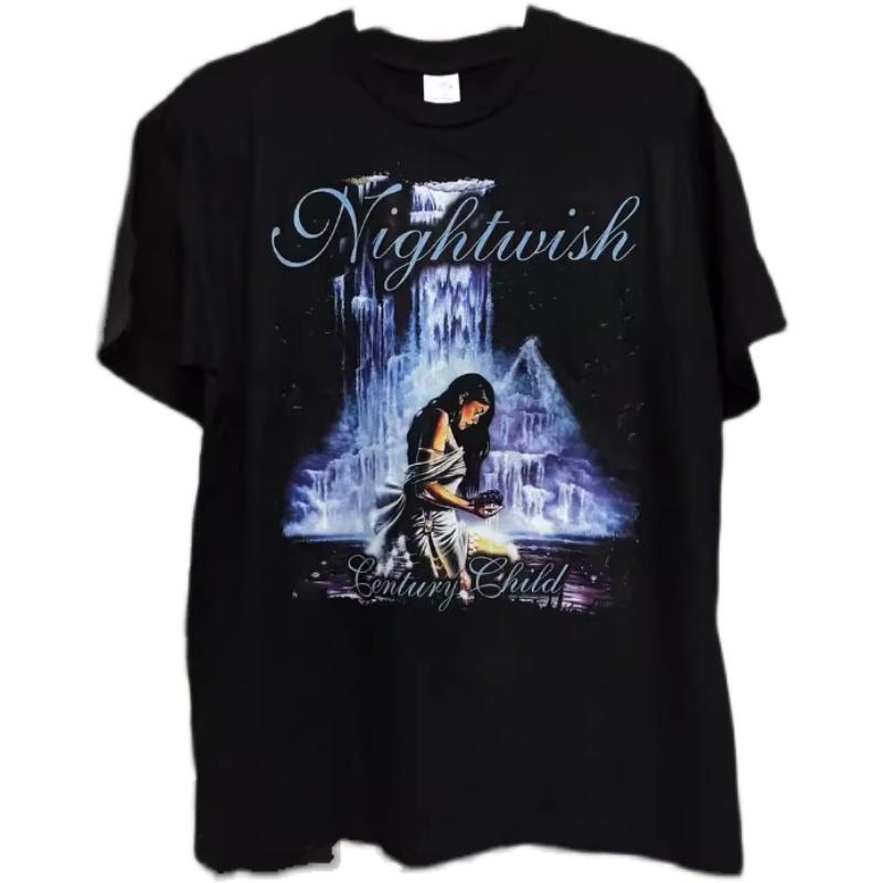 Nightwish Nightwish Band Peripheral, Men's and Women's Short Sleeve T-Shirts, Metal Gothic Diablo Niche