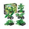 2024 5-in-1 Variable Dinosaur Mecha Building Kit: Mechanical Tyrannosaurus Rex Educational Toy