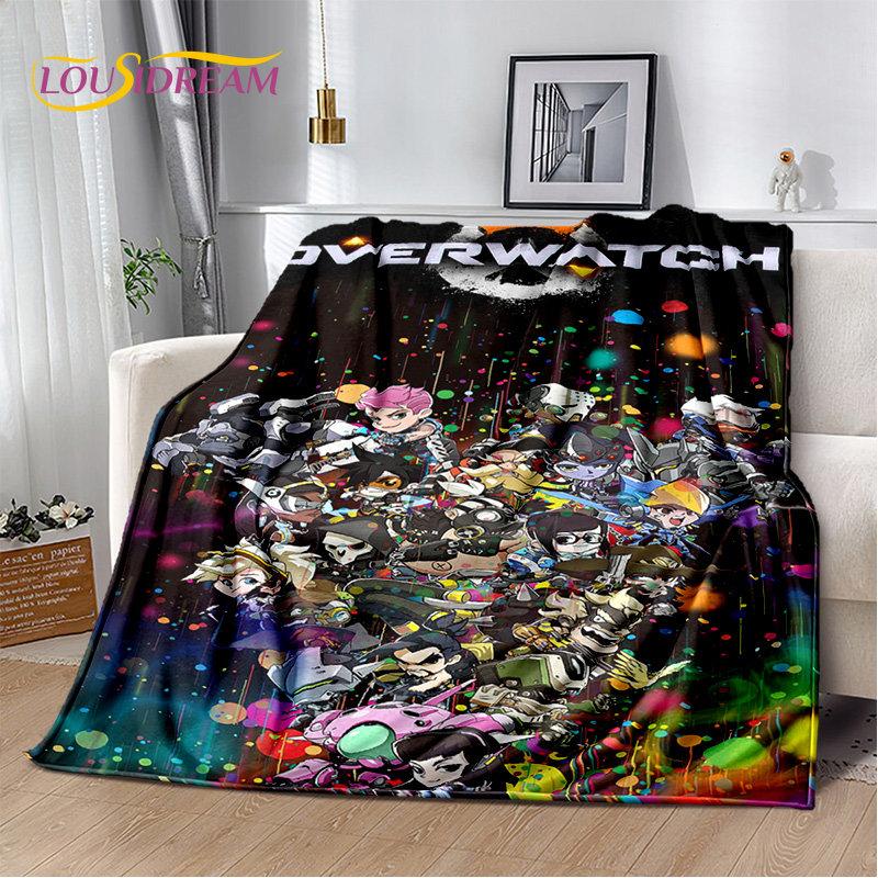 Overwatch Game Gamer DVA  Reaper Soft Plush Blanket,Flannel Blanket Throw Blanket for Living Room Bedroom Bed Sofa Picnic Kid 3D