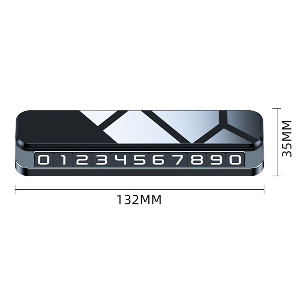 Metal Parking Number Plate Hidden Design Phone Number Holder Valet Parking
