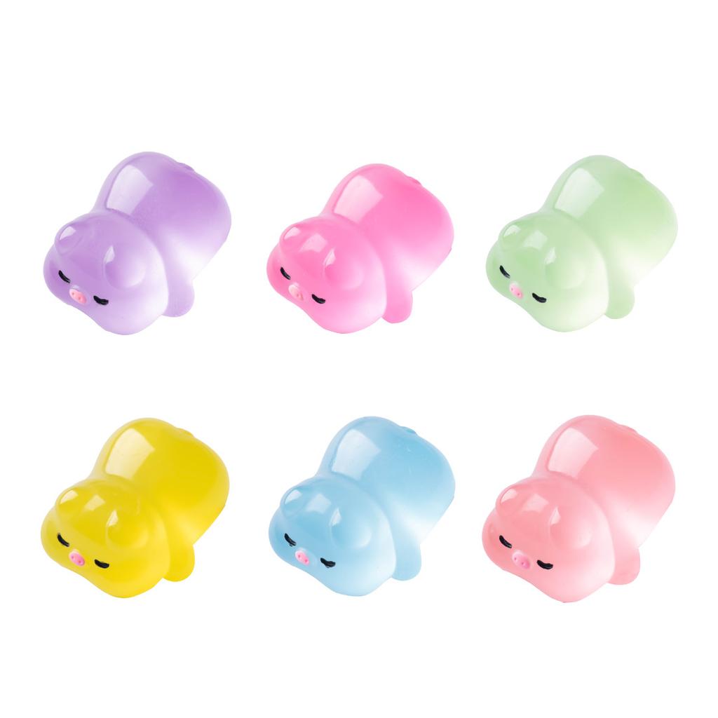 Micro Landscape Cartoon Cute Party Glow-in-the-dark Piglet Diy Decoration Blind Bag Accessories Car Desktop Trinket