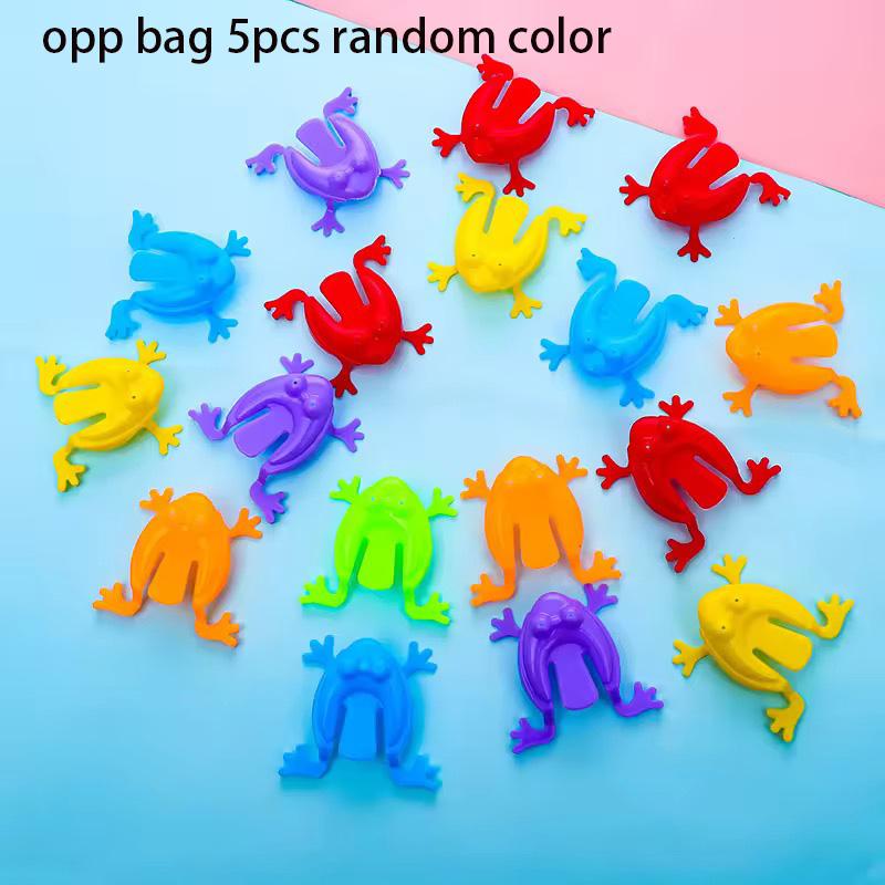50PCMini Jumping Frogs Toy Set, Colorful Abs Plastic Finger Toys, Fun Party Games, Ideal Birthday Gift, Parent-Child Interaction