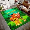 Custom Lion King Mat Personalized Name, Polyester Washable Indoor Entryway Rug, Gift for Christmas, Easter, Thanksgiving Day