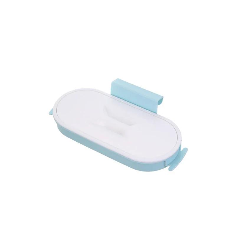 Garbage Bag Holder Kitchen Cabinet Door Basket Hanging Trash Can Waste Bin Garbage Rack Tool Storage Holder Kitchen Organizer