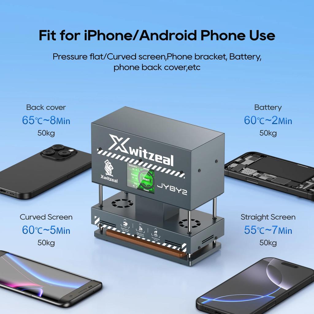 Xwitzeal JYBY2 Universal Mobile Phone Heating Pressure Maintain Laminating Holding Retention Machine Phones Sealing Repair Tools