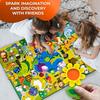 Montessori Activity Board Lernspielzeug DIY Zoo Thema Geschichtenerzählen Frühes Lernen Interaktives Spielset Wandbehang Filzbrett