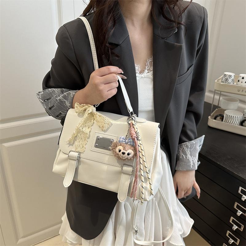 

Women s bag 2025 new foreign-style texture niche trend fashion backpack simple casual versatile messenger small square bag single bag