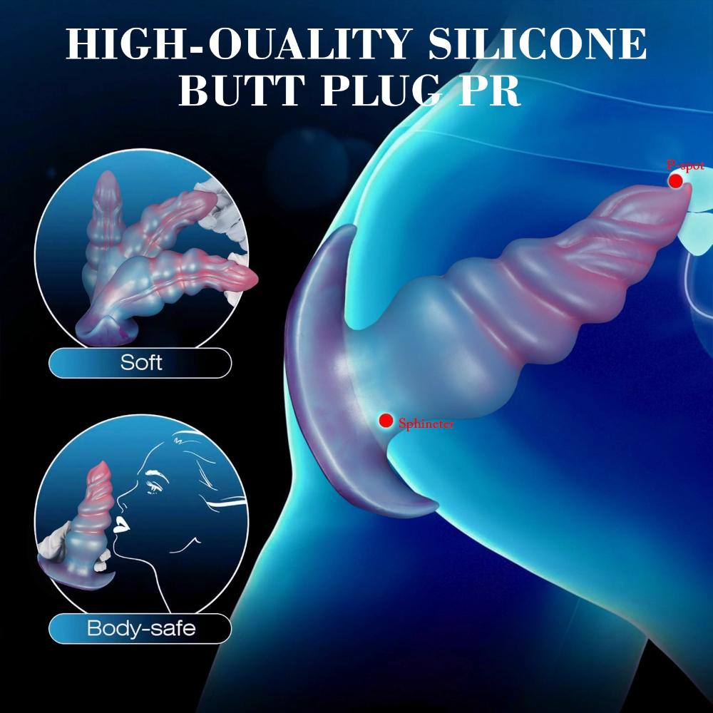 Anal Sexspielzeug, Analplug für Männer und Frauen, Silikon Buttplug Trainer Set für Anfänger Analspiel