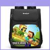 Spacious Minecraft Student School Backpack Large Capacity Lightweight Oxford Fabric