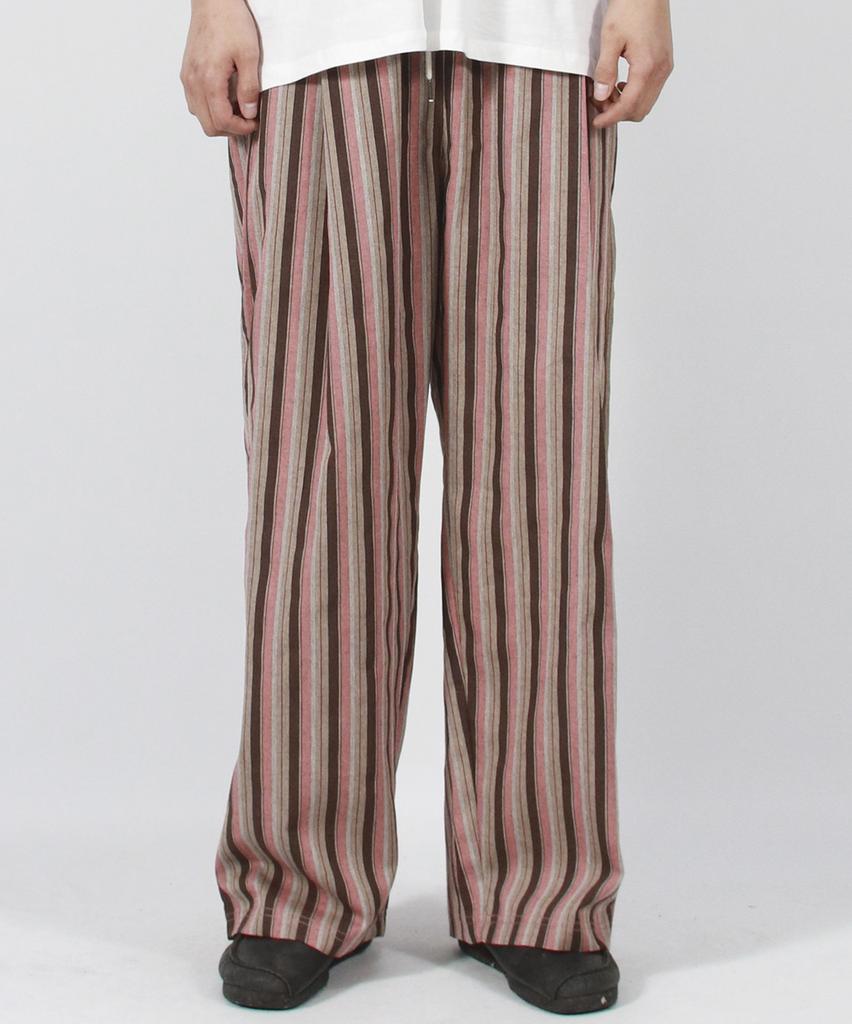 Deumakeu M Vintage Streifen Weite Hose Staubrosa